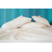 78" x 80" x 12" T-200 White 60/40 King XD Size Percale Fitted Sheets