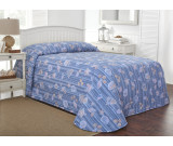 120" x 118" Martex Rx Bedspread, King Size, Shells & Stripes
