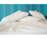 81" x 108" T-200 White 60/40 Full XL Size Percale Sheets