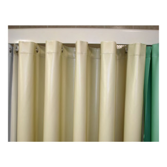3' x 6' Forester 8 Gauge Vinyl Shower Curtain, White