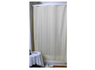 6' x 6' Super Stripe Shower Curtain, Beige