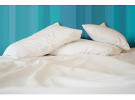 81" x 108" T-200 White 60/40 Full XL Size Percale Sheets