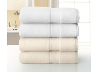 30" x 56" 18 lbs. Grand Patrician Suites Hotel Bath Towel, Ecru