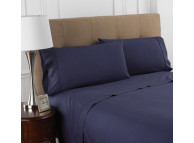 39" X 75" X 12" T-200 Martex Colors, Twin Fitted Sheets, Navy