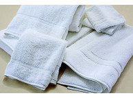 24" x 50" 10.5 lb. White Martex Sovereign Bath Towels