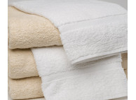 27" x 54" White 17 lb. Royal Crest Hotel Bath Towel