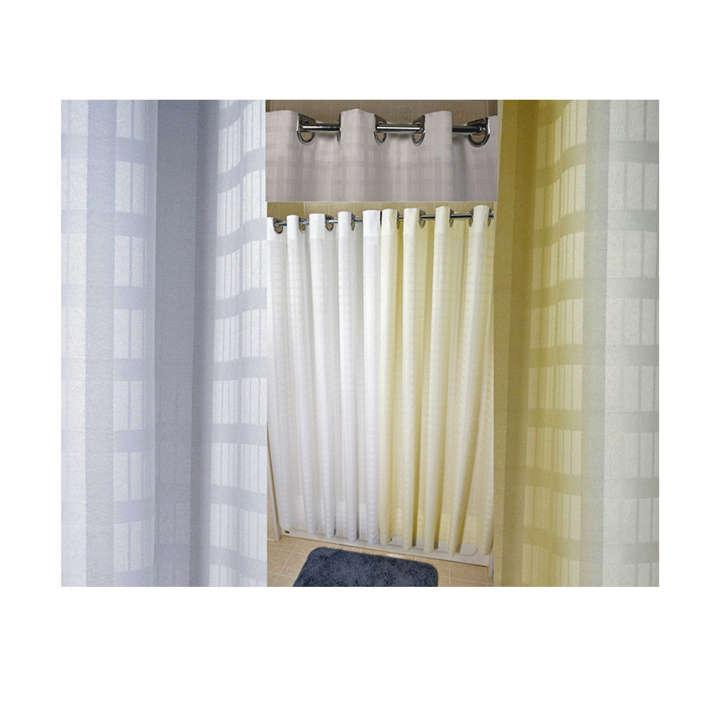71quot; x 74quot; EzyHang Dynasty Shower Curtain, Beige