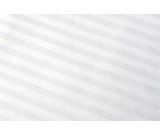 110x115" T-250 Martex Patrician Stripe White King Flat Sheets