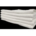 22" x 44" 6.5 lb. White Revel Blended Ring Spun 12S Bath Towel