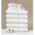 35" x 68" 21 lb. White Suite Touch® Hotel Bath Sheet