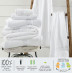 30" x 60" Sweet South™ 20 lb. 100 % American Cotton XL Bath Towels, White