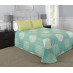 96" x 116" Martex Rx Bedspread, Full Size, Circle & Stripes Aqua