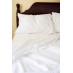 54" x 80" x 15" T-180 White Full XXLD Percale Fitted Sheets