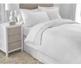 94"x96" Five Star Duvet Cover, Queen Size, Solid White