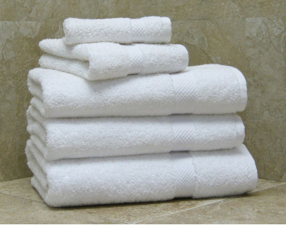 16" x 30" 5.25 lb. Whole Solutions White Hand Towels