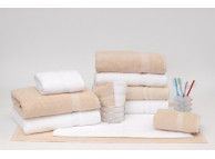 25" x 54" 13.5 lb. White Dependability™ Double Cam Bath Towel