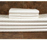 39" x 80" x 15" Lotus T-250 Fitted Sheets, Plain, Twin Size