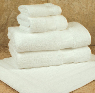 13" x 13" Lotus™ Egyptian Cotton 1.75 lb. White Square Corner Wash Cloth