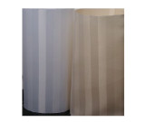 3' x 6' Satein Woven Stripe Polyester Shower Curtain, White