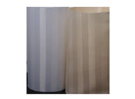 3' x 6' Satein Woven Stripe Polyester Shower Curtain, Beige