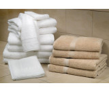 16" x 32" White 6 lb. Magnificence™  Hotel Hand Towel