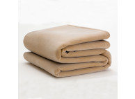 66" x 90" Twin Size Vellux Blanket Tan