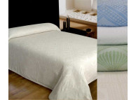 80" x 116" Avalon Bedspread, Twin Size - White