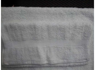 27" x 50" White Coronet 14 lb. 100% Ring Spun Cotton Hotel Hand Towel