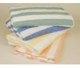 30" x 60" Fibertone™ Cabana Stripe Pool Towels, 13 lb, Teal