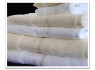 30" x 56" 16.7 lb. Oxford Miasma White XL Hotel Bath Towel