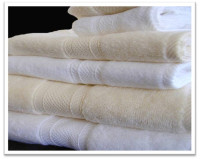 Ganesh Oxford Miasma White Hotel Towels