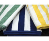35" x 70" Ganesh Pool Towels, 20 lbs., 100% Cotton, Yellow Stripe