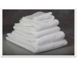 16" x 30" 4.5 lb. Oxford Viceroy White Hotel Hand Towel