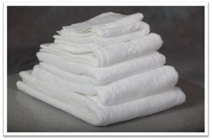 13" x 13" 1.5 lb. Oxford Viceroy White Hotel Wash Cloths