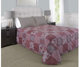 96" x 116" Martex Rx Bedspread, Full Size, Madeline Berry Silver