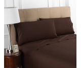 39" X 75" X 12" T-200 Martex Colors, Twin Fitted Sheets, Chocolate
