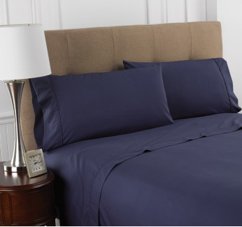 54" x 80" x 12" T-200 Martex Colors, Full XL Fitted Sheets, Navy