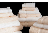 27" x 54" 15 lb. Ecru/Beige Martex Brentwood Bath Towels