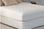 Restful Nights Premium Quilted (4.0 oz fill/yd) Mattress Pads with Fitted Skirt