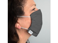 Martex Washable, Reusable Face Mask with Antimicrobial Technologies, Gray, Priced Each, Sold by Case of 100